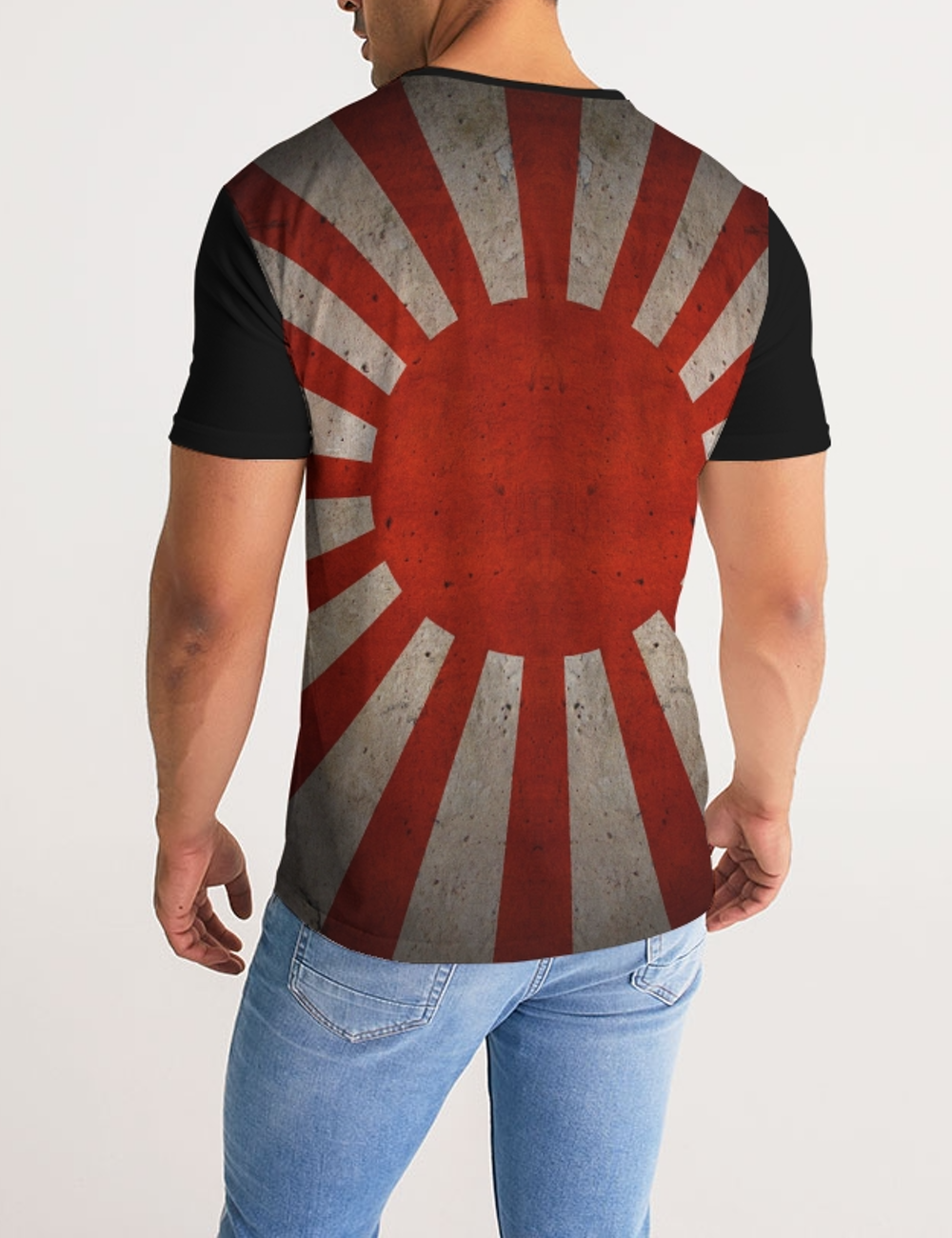 Rustic Imperial Rising Sun Of Japan | Men's Sublimated T-Shirt OniTakai
