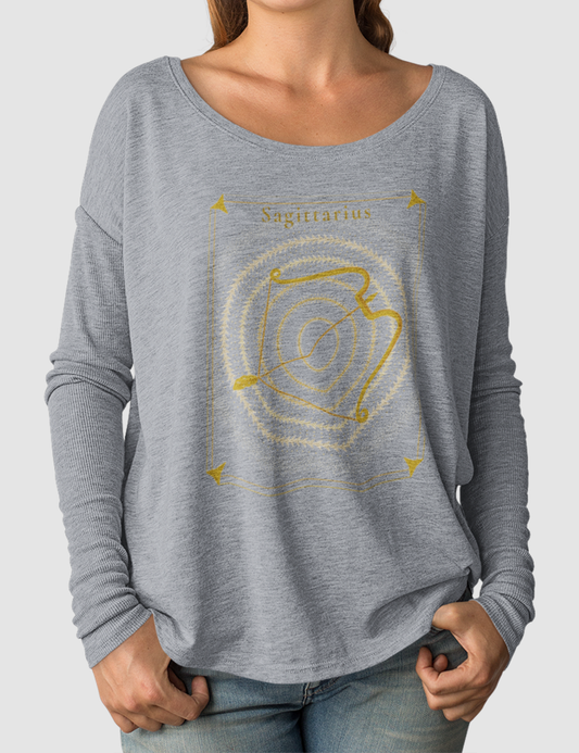 Sagittarius | Women's Flowy Long Sleeve Shirt OniTakai