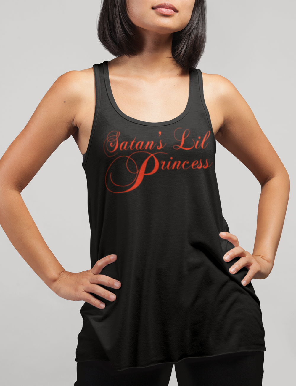 Satan's Lil Princess | Women's Cut Racerback Tank Top OniTakai