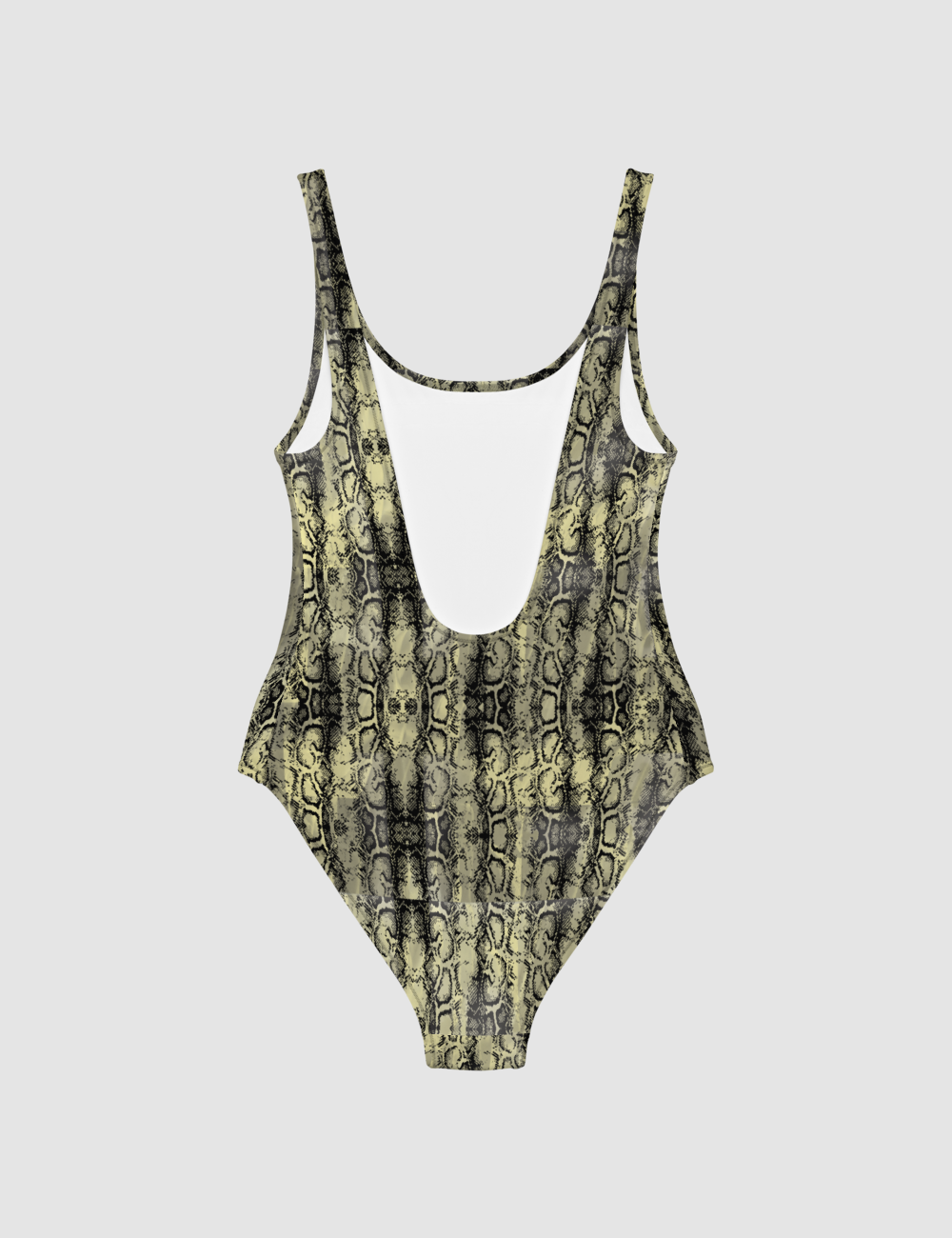 Savage Green Snake Skin Pattern | Women's One-Piece Swimsuit OniTakai