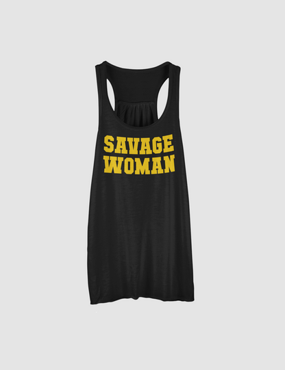 Savage Woman | Women's Cut Racerback Tank Top OniTakai