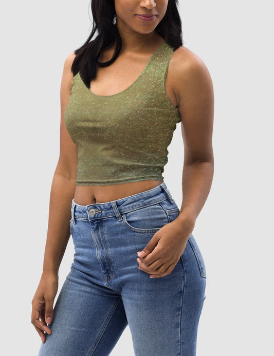 Sea Elf Gold Women's Sleeveless Fitted Crop Top OniTakai