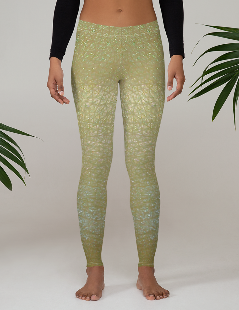 Sea Elf Gold Women's Standard Yoga Leggings OniTakai