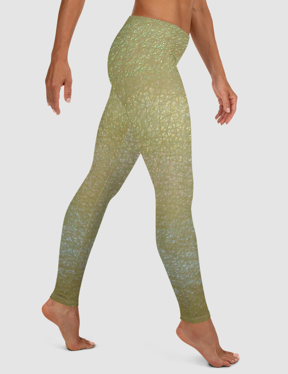 Sea Elf Gold Women's Standard Yoga Leggings OniTakai