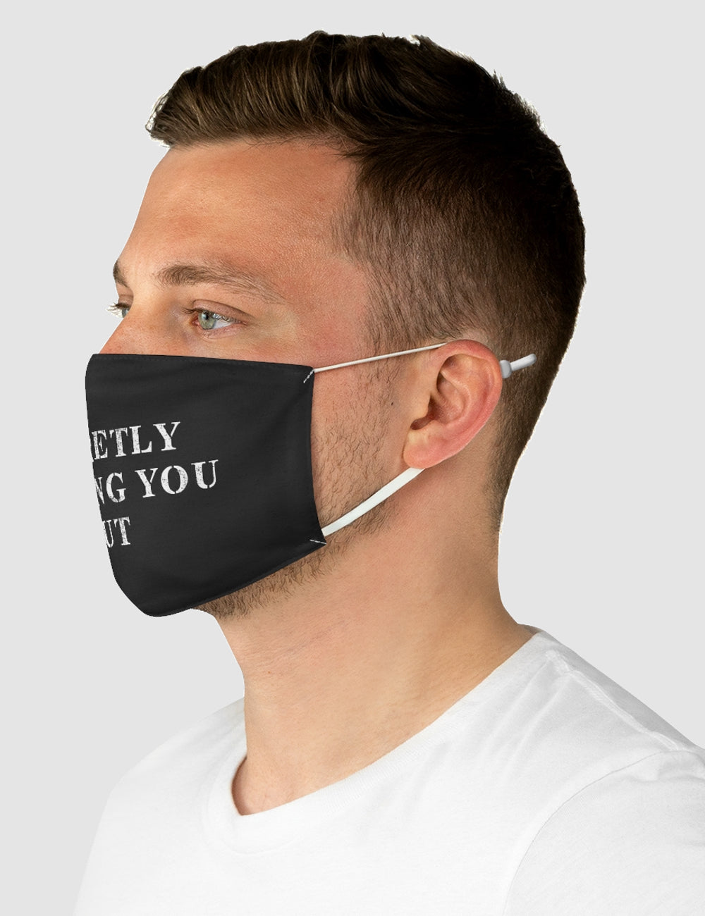 Secretly Cursing You Out | Two-Layer Polyester Fabric Face Mask OniTakai