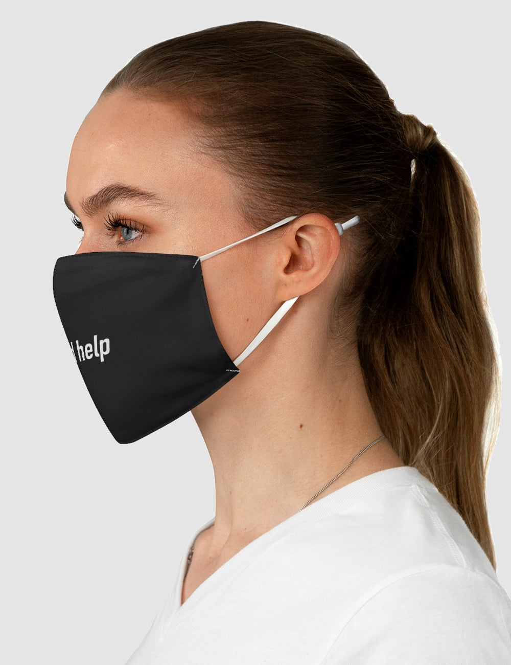 Send Help | Two-Layer Polyester Fabric Face Mask OniTakai