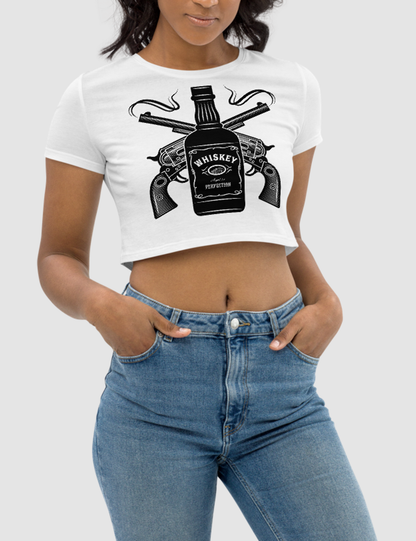 Shots Of Whiskey | Women's Crop Top T-Shirt OniTakai
