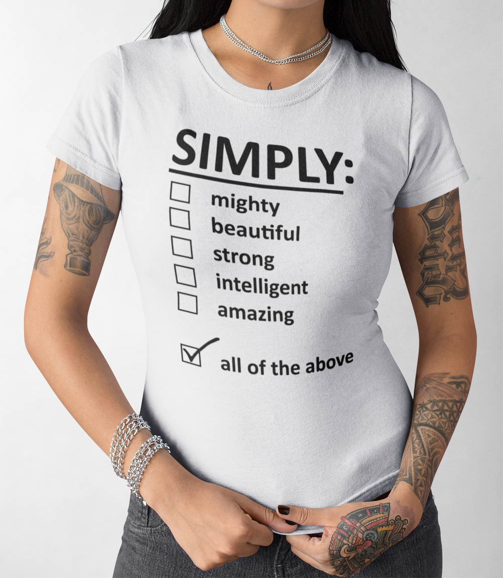 Simply All Of The Above Women's Cut T-Shirt OniTakai