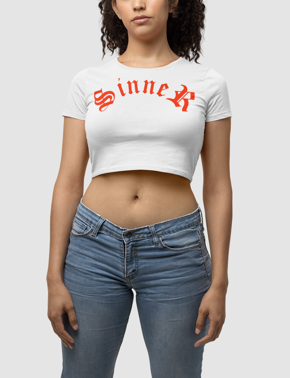 Sinner | Women's Fitted Crop Top T-Shirt OniTakai