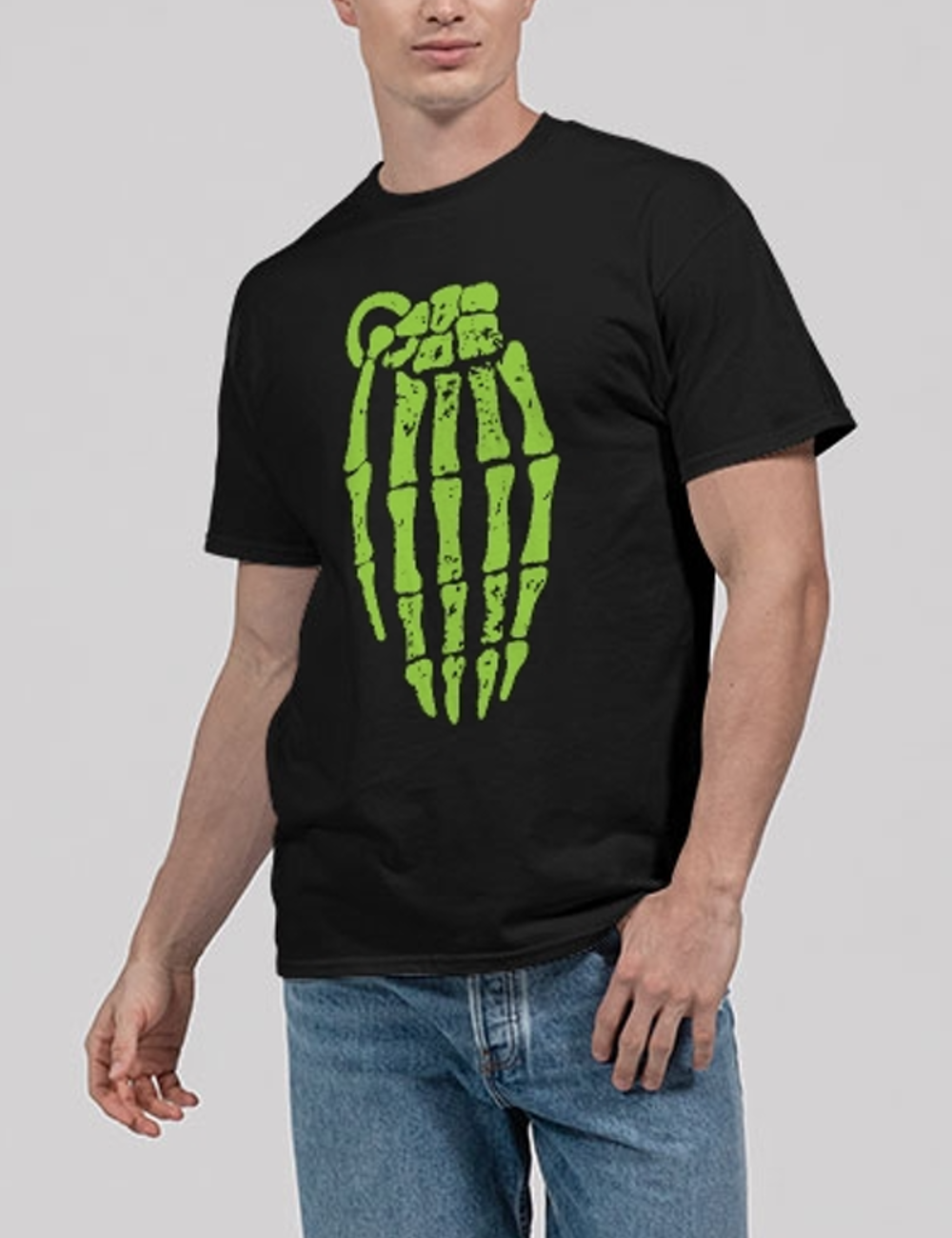 Skeleton Hand Grenade Men's Classic T-Shirt OniTakai