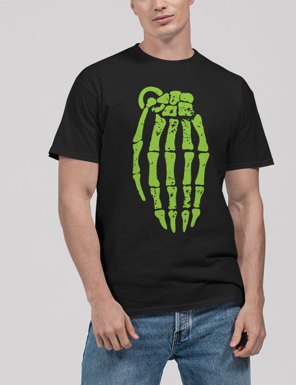 Skeleton Hand Grenade Men's Classic T-Shirt OniTakai