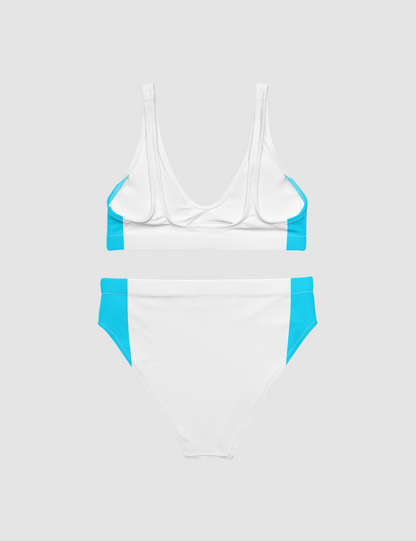 Sky Blue Sonya | Women's Essential High-Waisted Bikini OniTakai