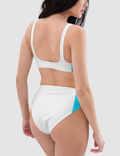 Sky Blue Sonya | Women's Essential High-Waisted Bikini OniTakai