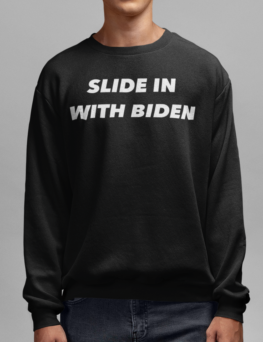 Slide In With Biden | Crewneck Sweatshirt OniTakai
