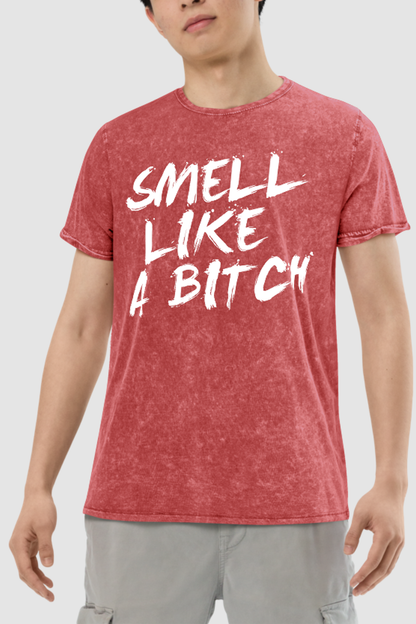 Smell Like A Bitch Men's Denim T-Shirt OniTakai