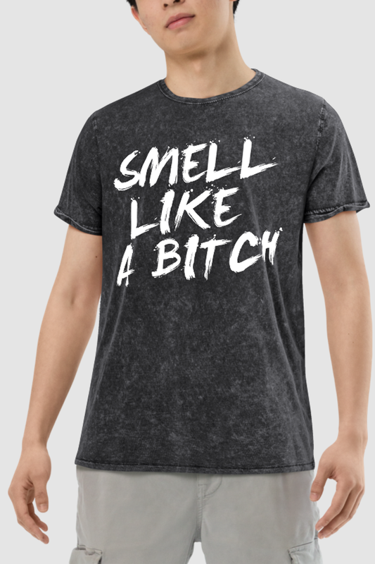 Smell Like A Bitch Men's Denim T-Shirt OniTakai