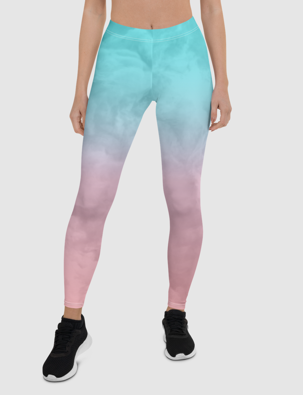 Smokey Pastel Ombre Women's Standard Yoga Leggings OniTakai