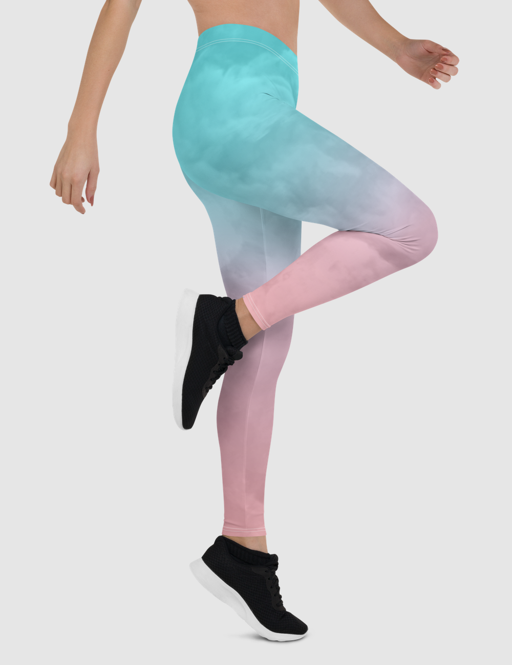 Smokey Pastel Ombre Women's Standard Yoga Leggings OniTakai