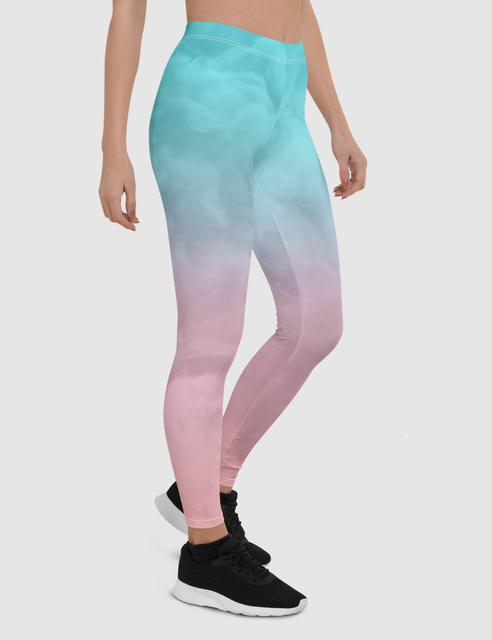 Smokey Pastel Ombre Women's Standard Yoga Leggings OniTakai