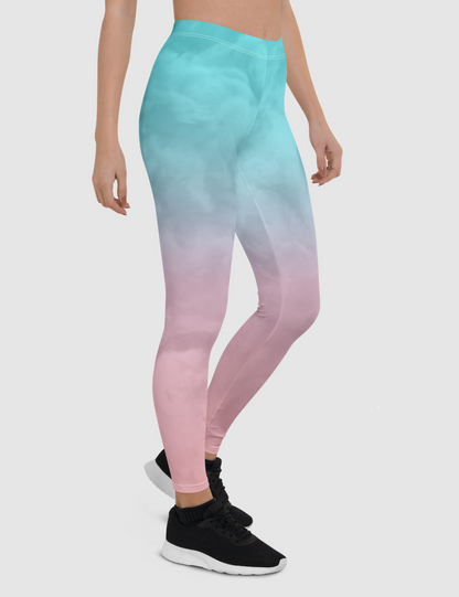 Smokey Pastel Ombre Women's Standard Yoga Leggings OniTakai