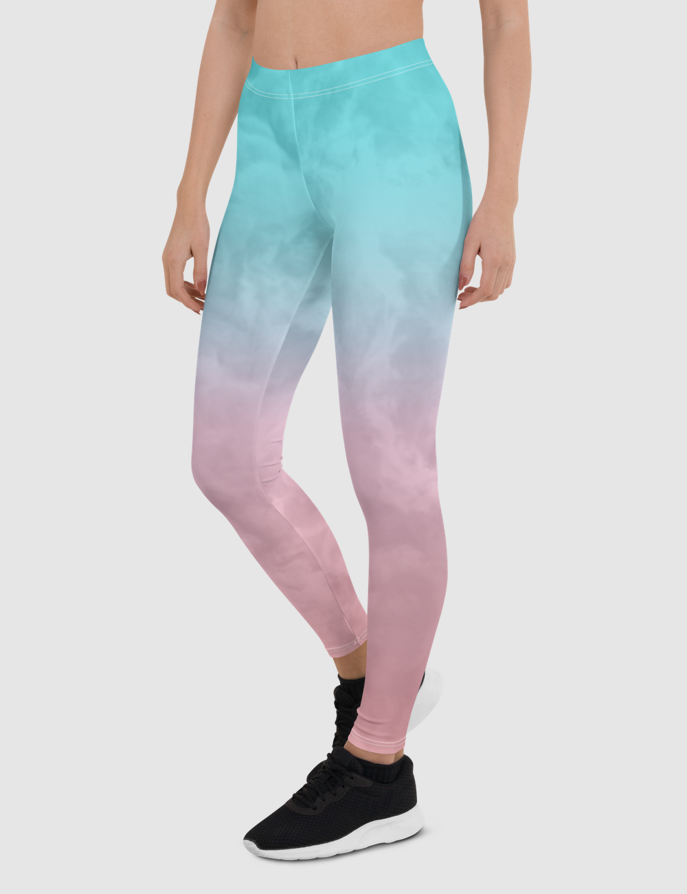 Smokey Pastel Ombre Women's Standard Yoga Leggings OniTakai