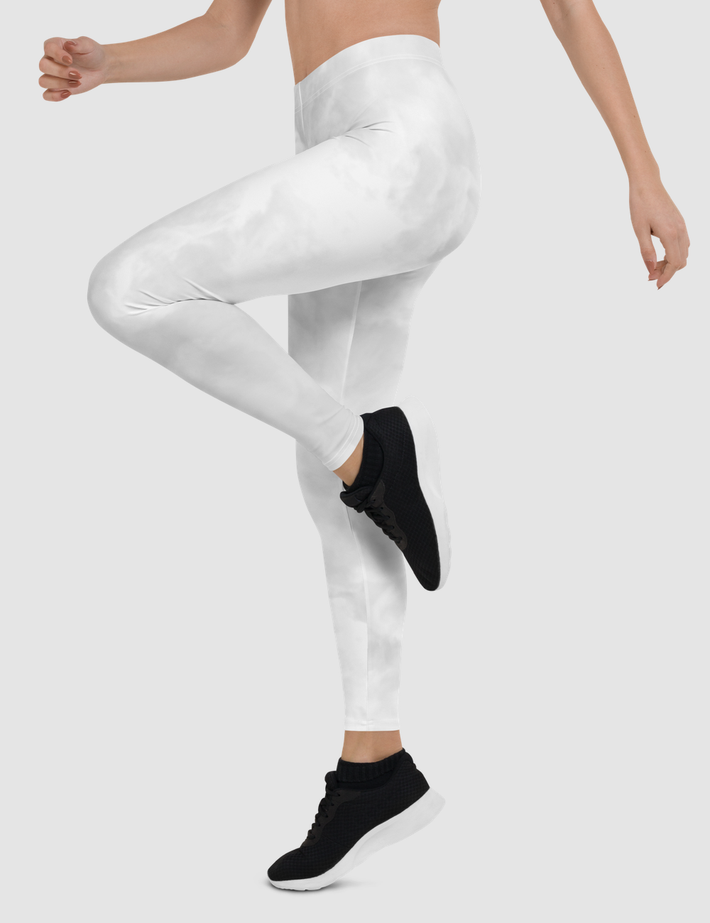 Smokey White | Women's Standard Yoga Leggings OniTakai