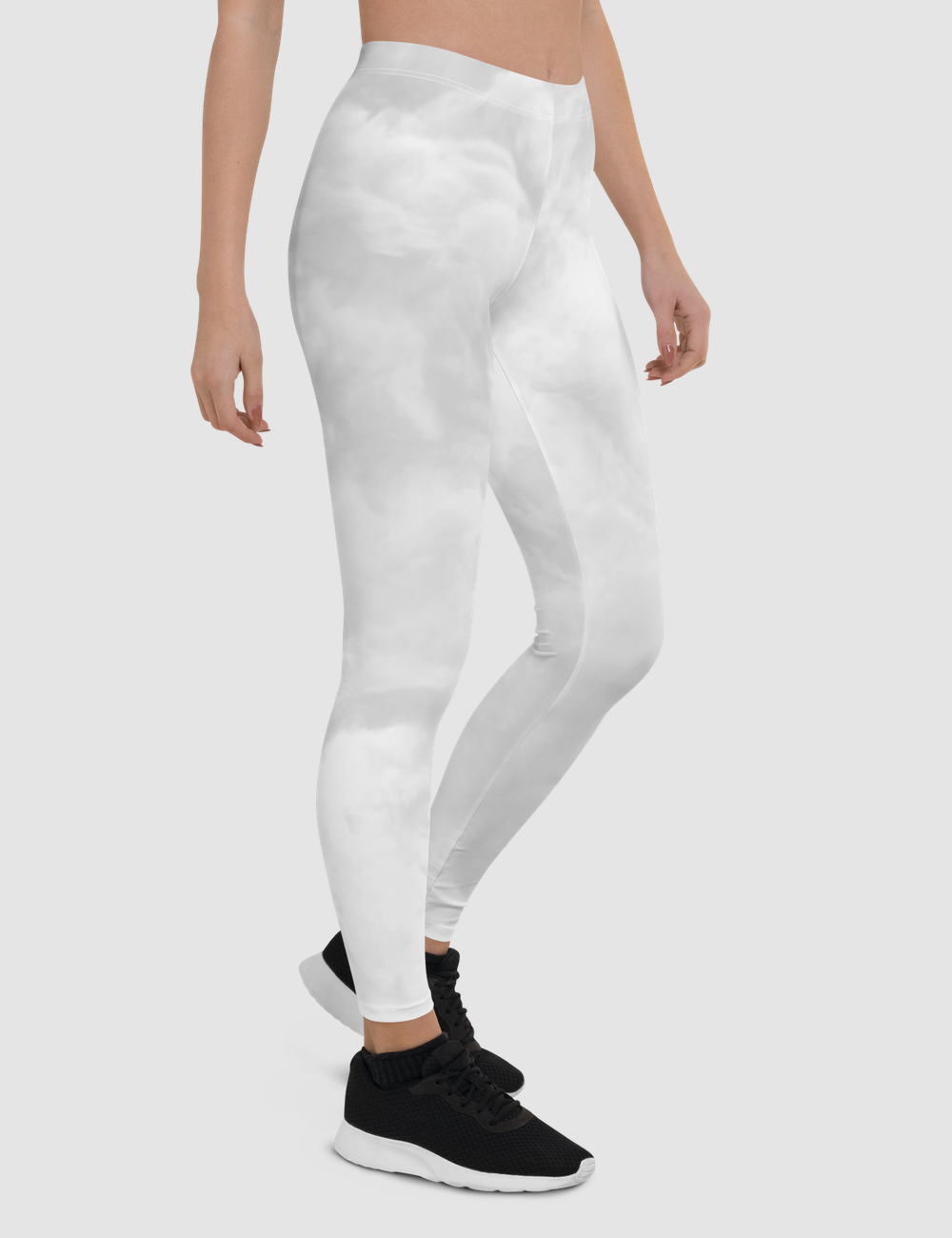 Smokey White | Women's Standard Yoga Leggings OniTakai