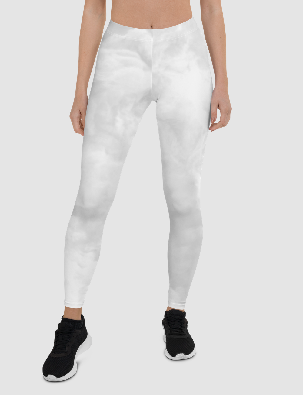 Smokey White | Women's Standard Yoga Leggings OniTakai