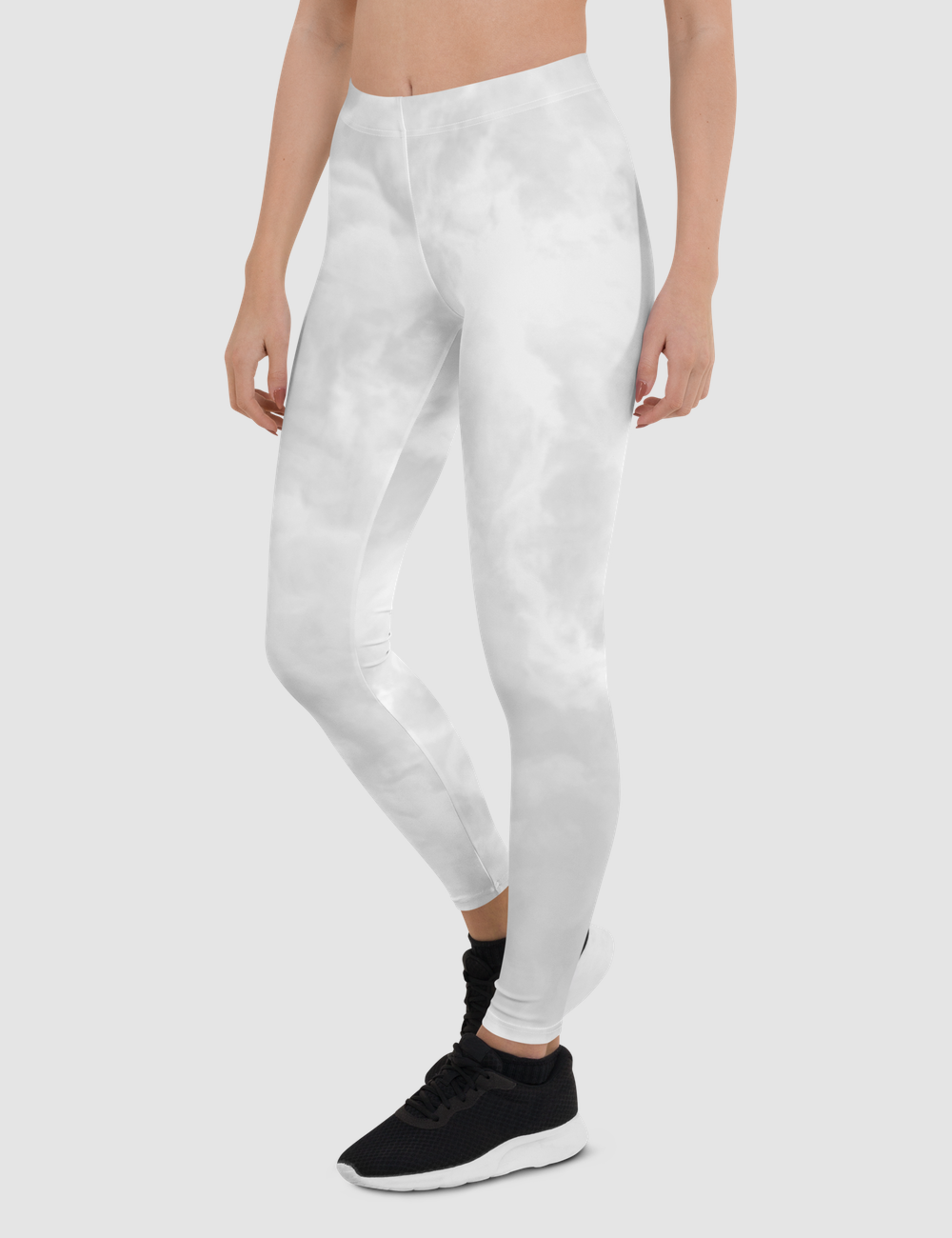 Smokey White | Women's Standard Yoga Leggings OniTakai