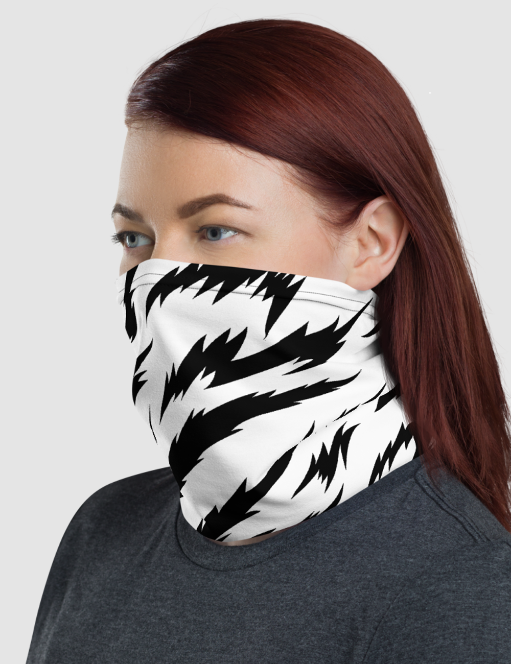 Snow Tiger Stripes | Neck Gaiter Face Mask OniTakai