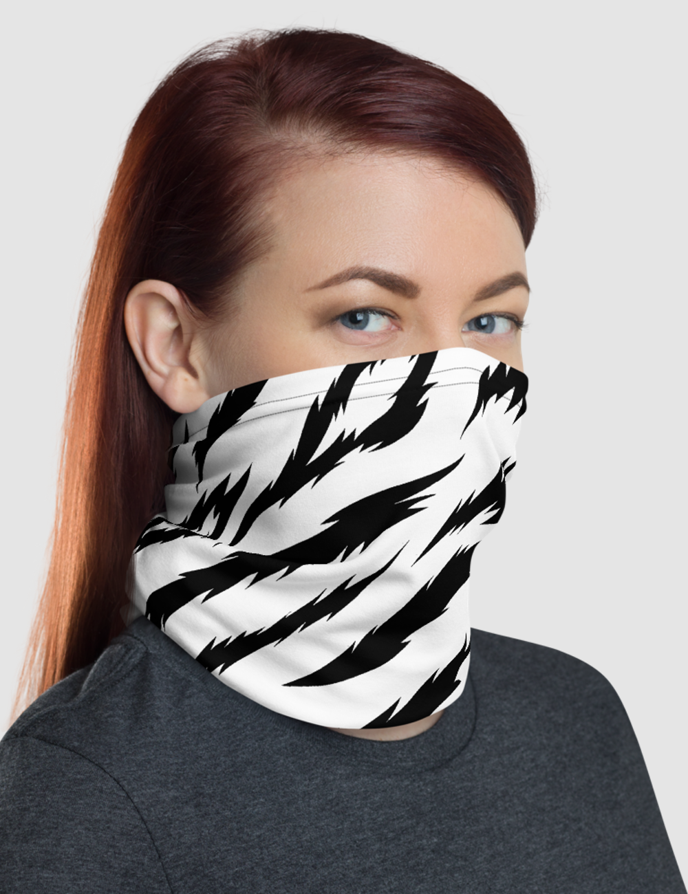 Snow Tiger Stripes | Neck Gaiter Face Mask OniTakai