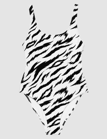 Snow Tiger Stripes | Women's One-Piece Swimsuit OniTakai