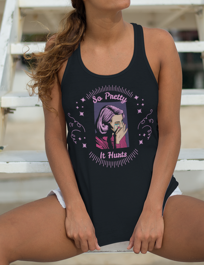 So Pretty It Hurts | Women's Cut Racerback Tank Top OniTakai