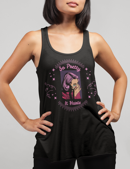 So Pretty It Hurts | Women's Cut Racerback Tank Top OniTakai