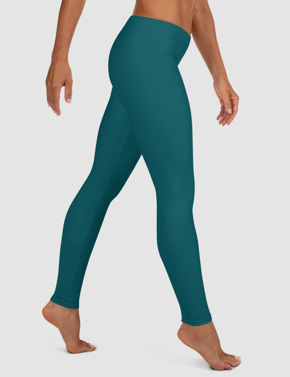 Solid Dark Emerald | Women's Standard Yoga Leggings OniTakai