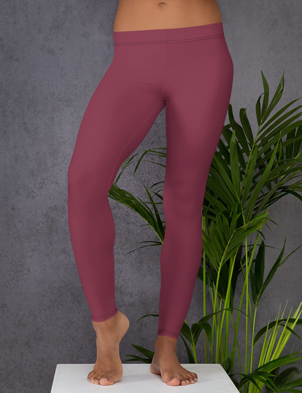 Somber Cerise | Women's Standard Yoga Leggings OniTakai