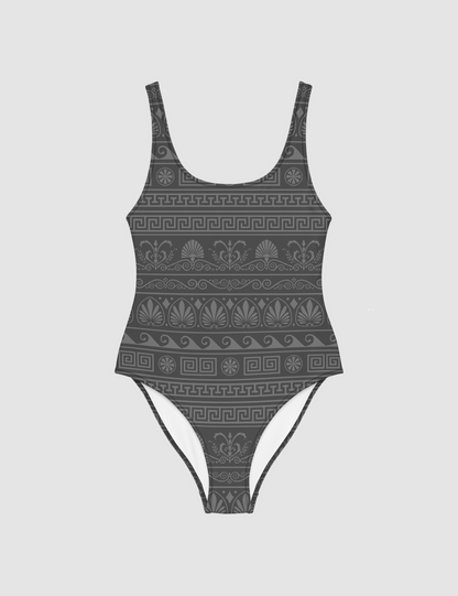 Somber Echoes Of Ancient Greece | Women's One-Piece Swimsuit OniTakai