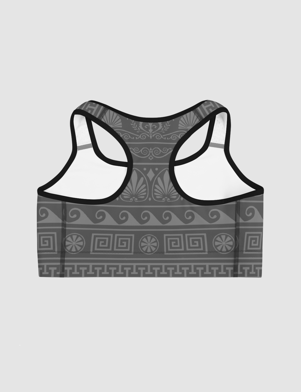 Somber Echoes Of Ancient Greece | Women's Padded Sports Bra OniTakai