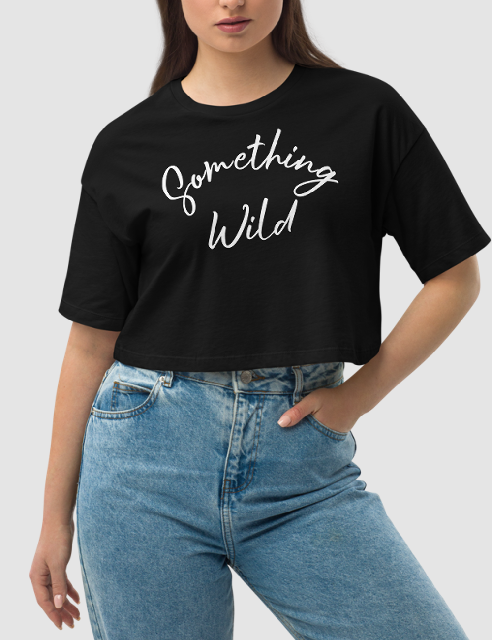 Something Wild | Women's Loose Fit Crop Top T-Shirt OniTakai