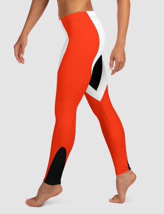 Sonya Blade (Red) | Women's Standard Yoga Leggings OniTakai