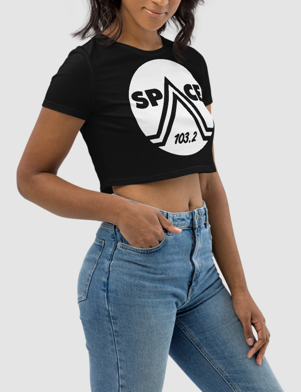 Space 103.2 | Women's Crop Top T-Shirt OniTakai