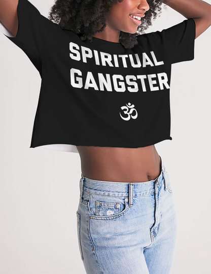 Spiritual Gangster | Women's Oversized Crop Top T-Shirt OniTakai