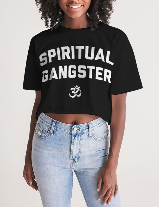 Spiritual Gangster | Women's Oversized Crop Top T-Shirt OniTakai