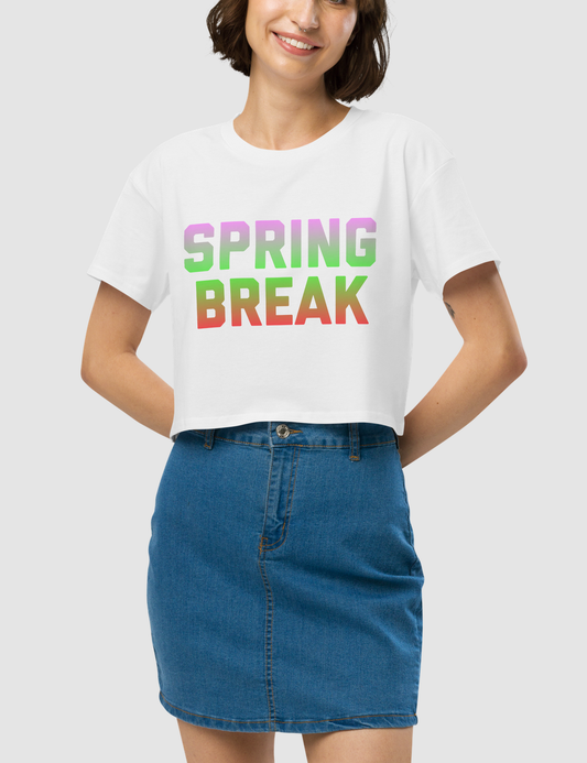 Spring Break | Women's Relaxed Crop Top T-Shirt OniTakai