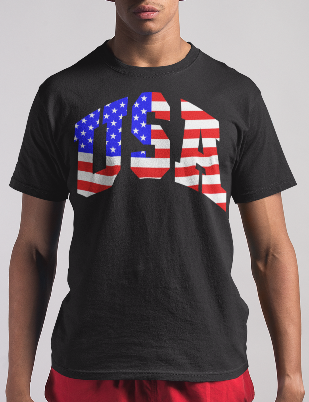 Stars And Stripes USA Graphic Print Men's Classic T-Shirt OniTakai