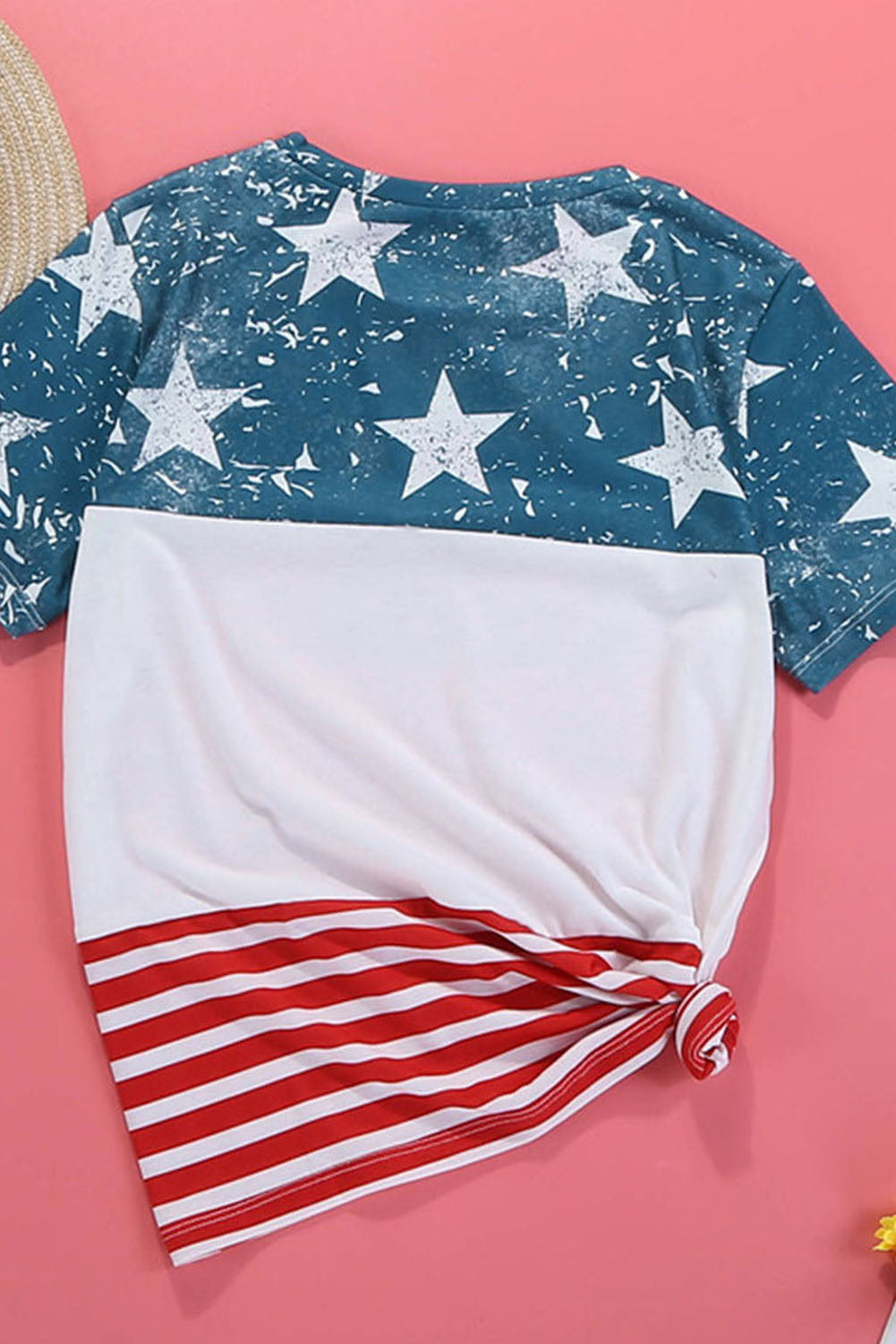 Stars and Stripes USA Color Block Women's T-Shirt OniTakai