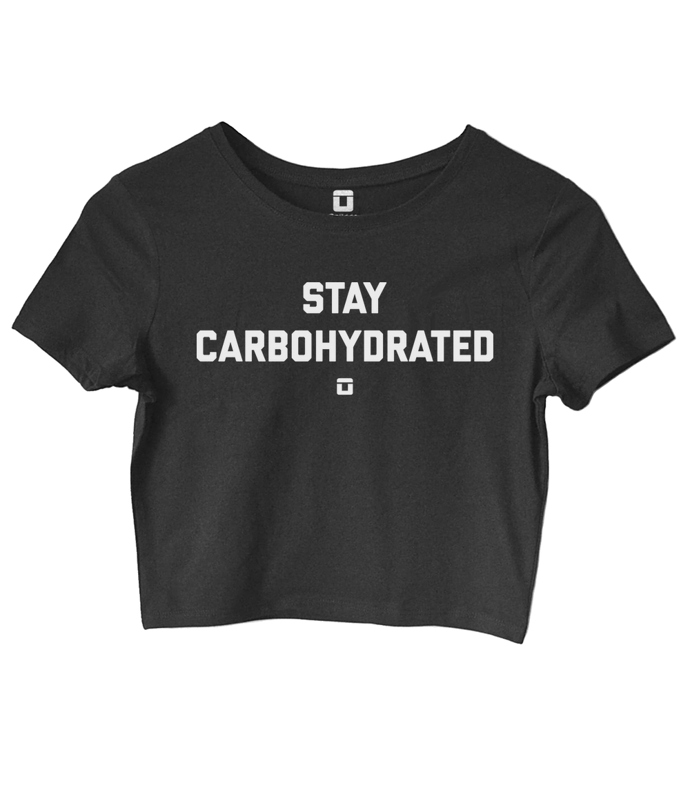 Stay Carbohydrated Women's Fitted Crop Top T-Shirt OniTakai