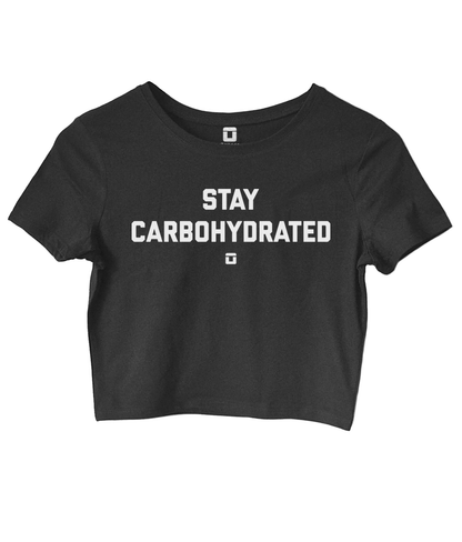 Stay Carbohydrated Women's Fitted Crop Top T-Shirt OniTakai