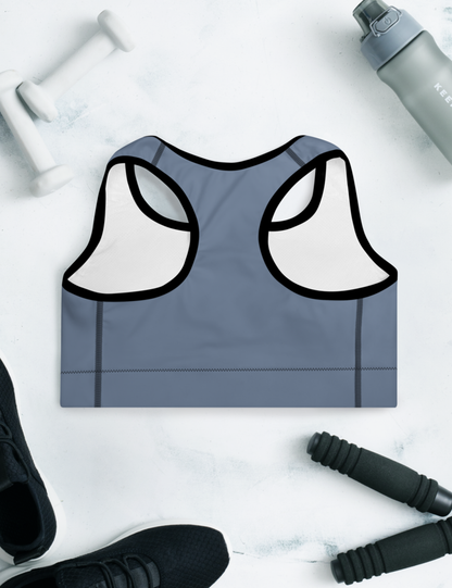 Steel Cobalt | Women's Padded Sports Bra OniTakai