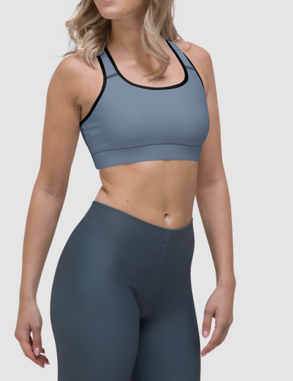 Steel Cobalt | Women's Padded Sports Bra OniTakai